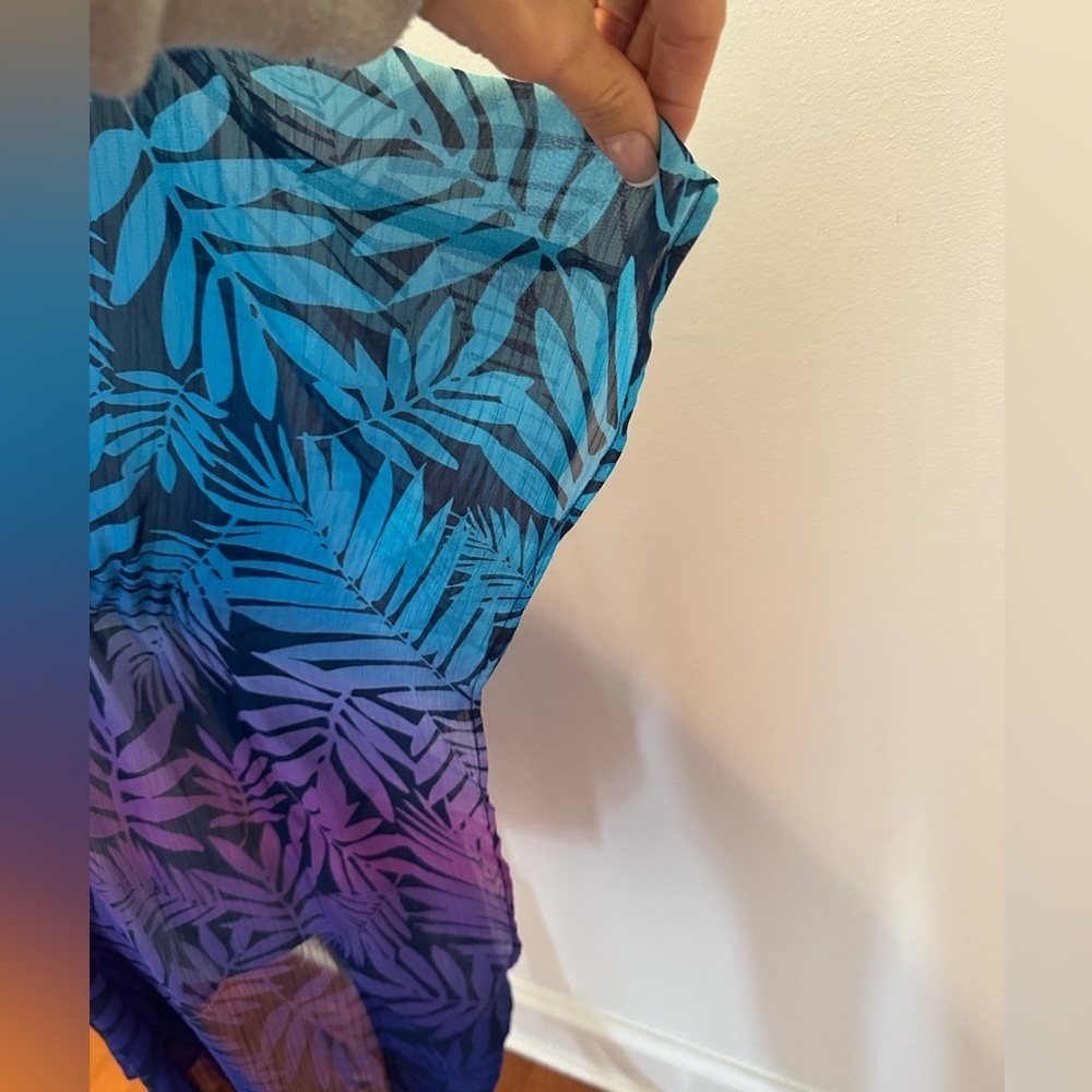 BLUE RODBEATTIE WOMENS COVERUP SZ SMALL PURPLE and BLUE - Picture 5 of 10